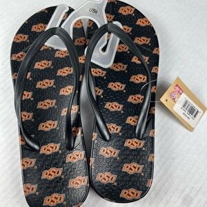 OSU Women's Black and Orange Sandals new with‎ tags size 8